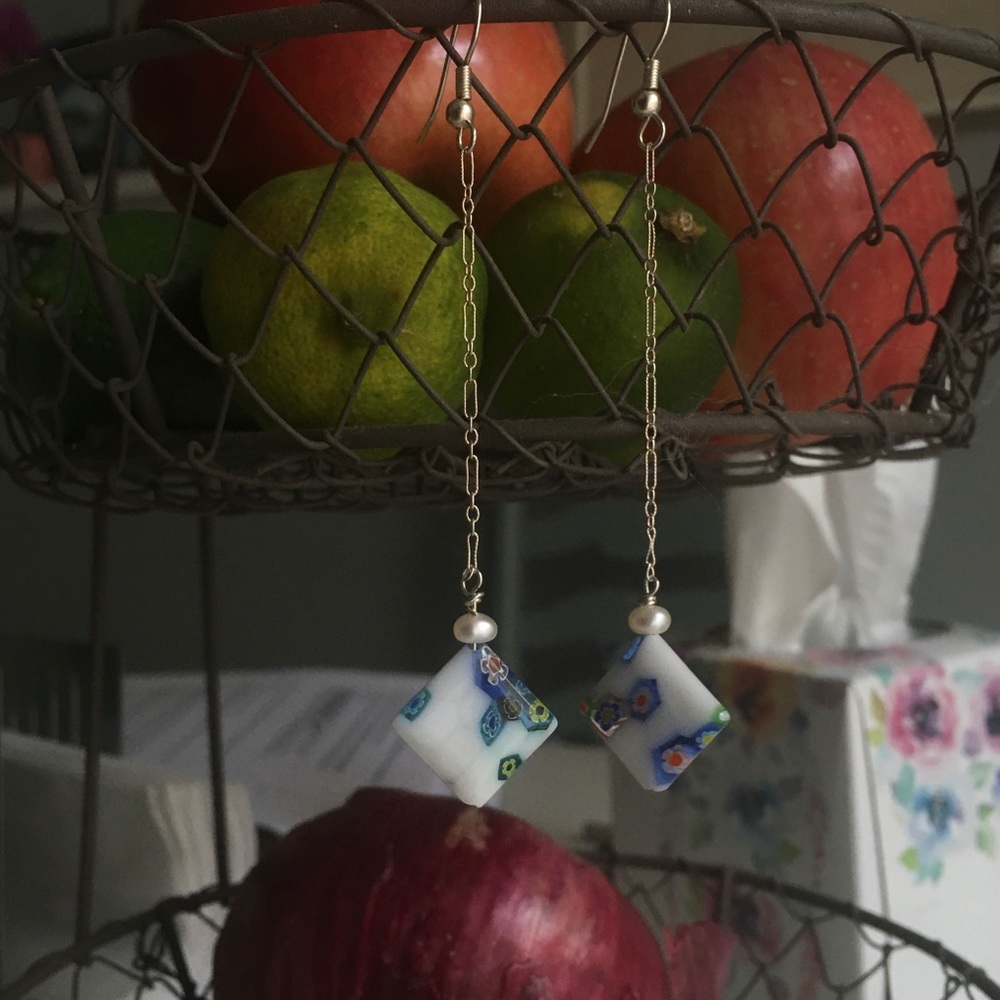 beautiful blue earrings